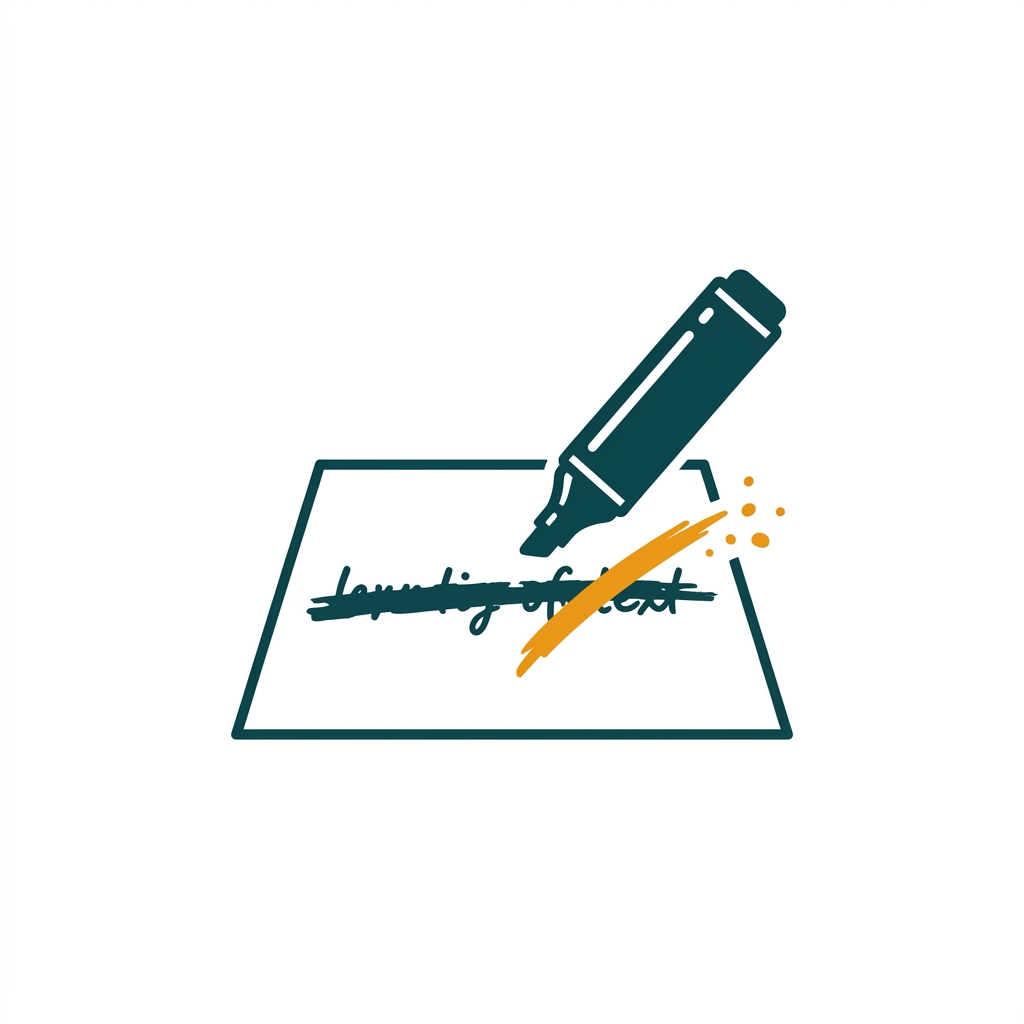 a black marker pen striking through a line of text on a sensitive document
