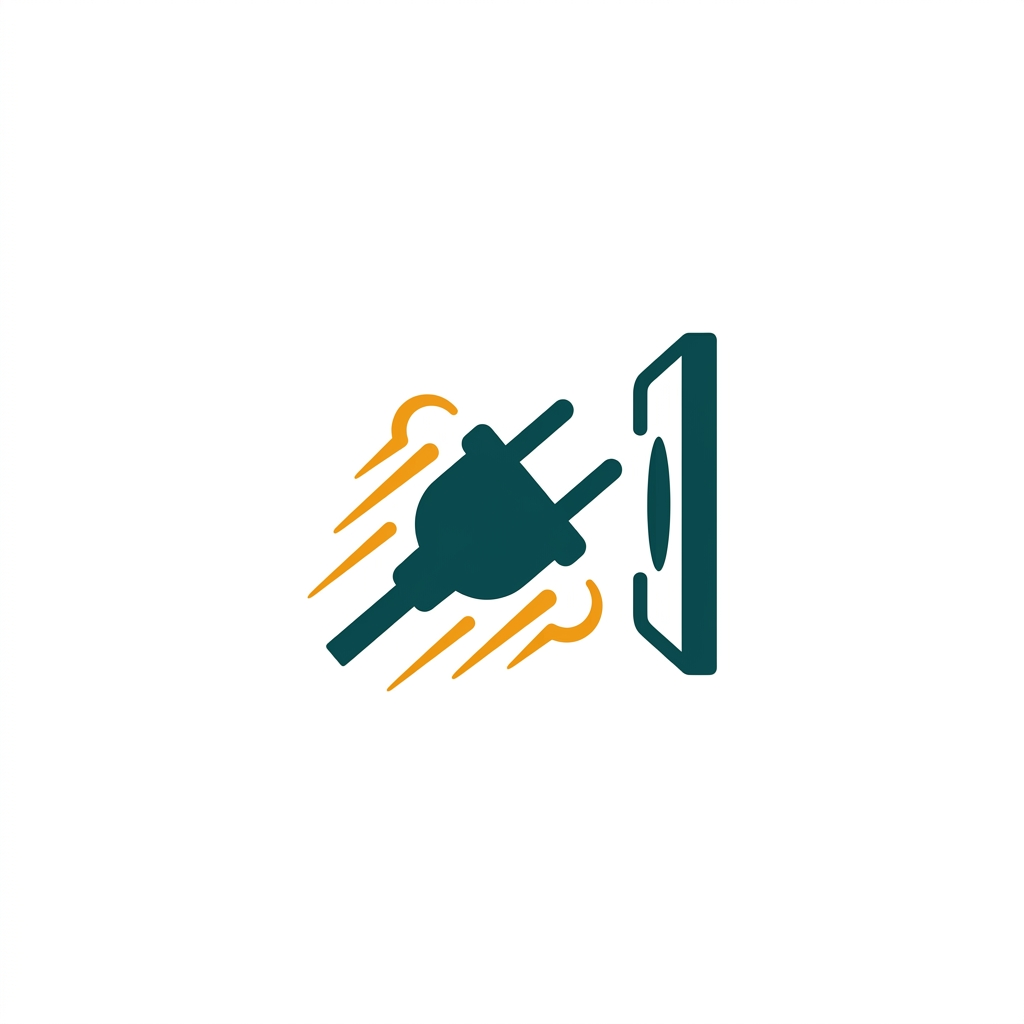 an electrical plug being pulled from a wall socket, symbolizing an instant disconnect