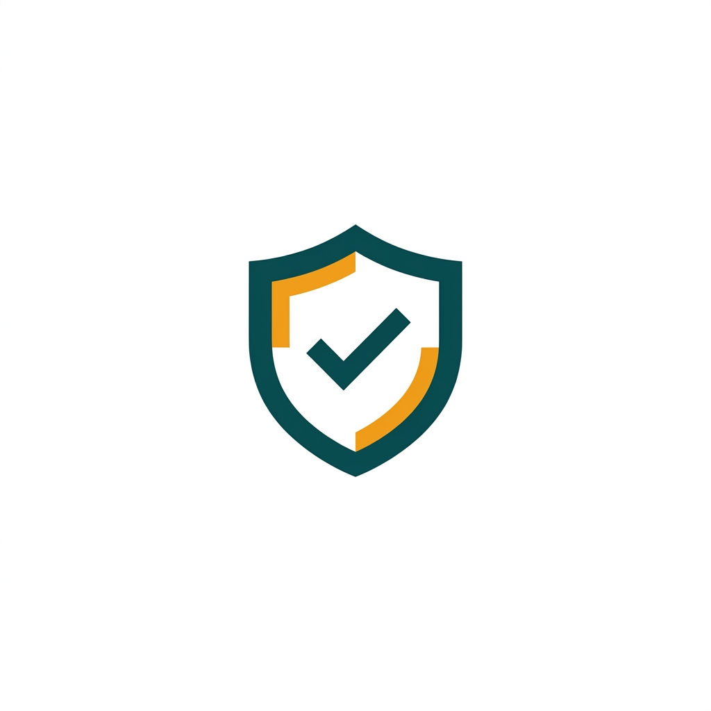 a stylized shield icon with a subtle checkmark inside, representing core antivirus defense