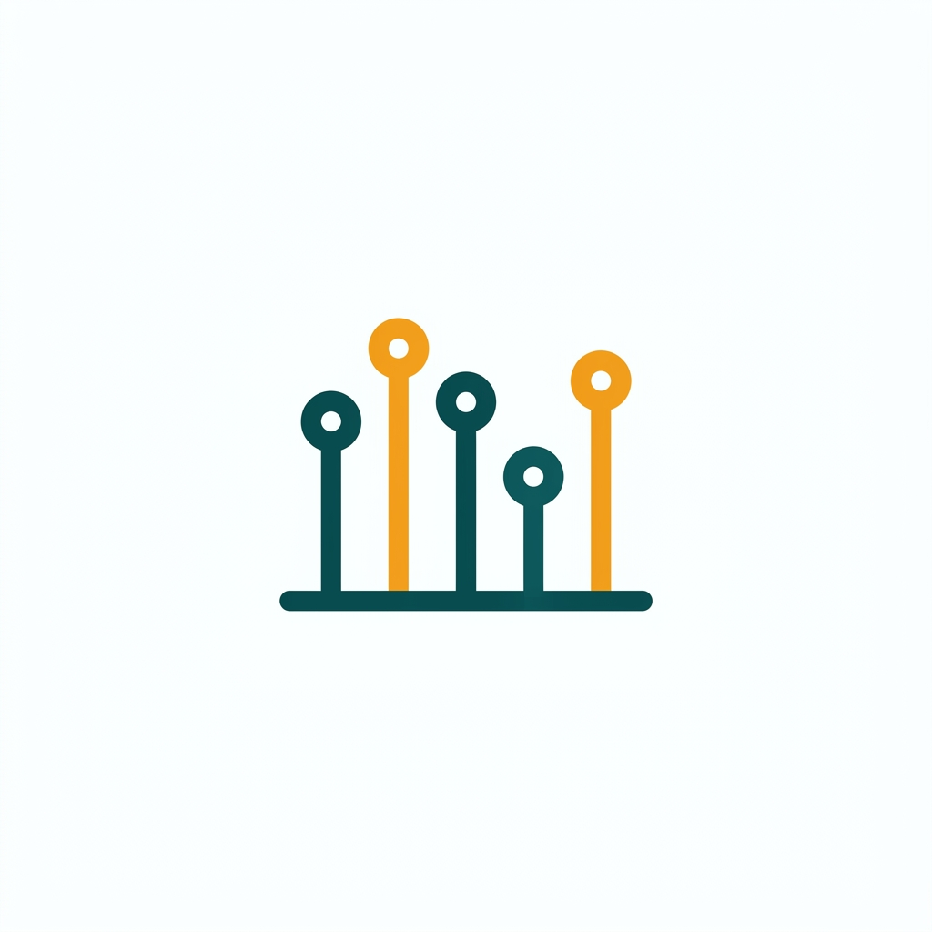 a clean audio equalizer graph with multiple colored bands and nodes