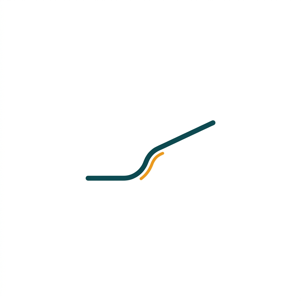 a waveform graph with a smooth, curved knee transition instead of a sharp angle