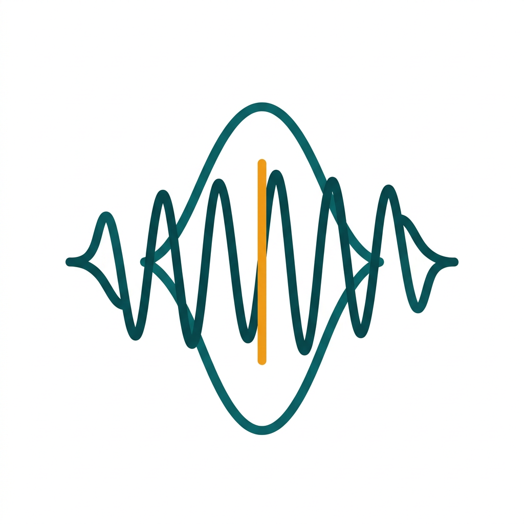 two overlapping sound waves, one labeled 'wide' and one 'split', showing different processing ranges