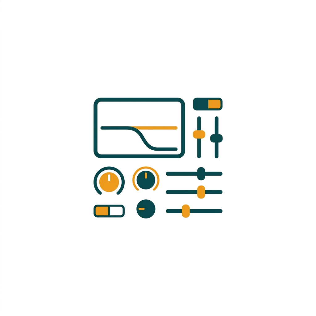 a clean user interface with a large, interactive filter display and clearly labeled knobs and sliders