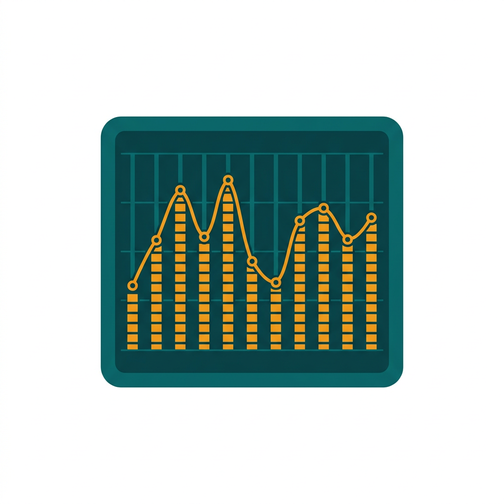 a detailed graphic equalizer curve with multiple nodes on a spectrum analyzer display