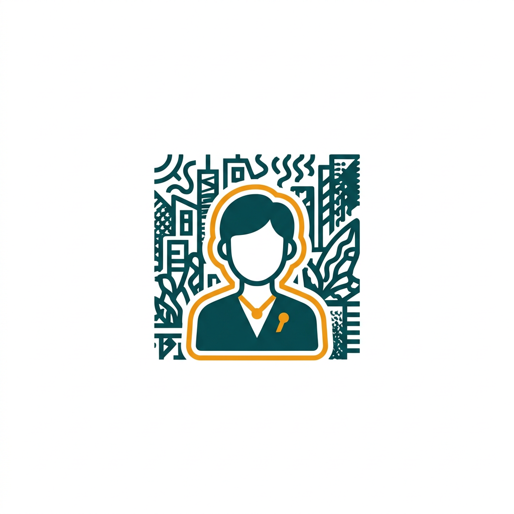 a portrait of a person against a complex background, with a precise cutting line drawn around them