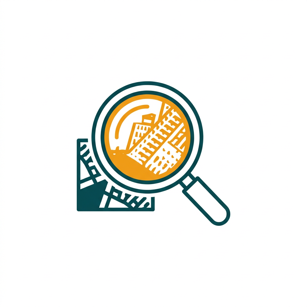 a magnifying glass enlarging a small portion of a high-resolution photo, showing sharp details