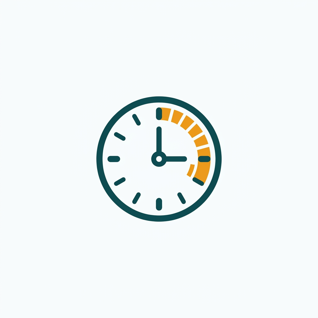a clock face with a segmented timer, representing a daily usage limit