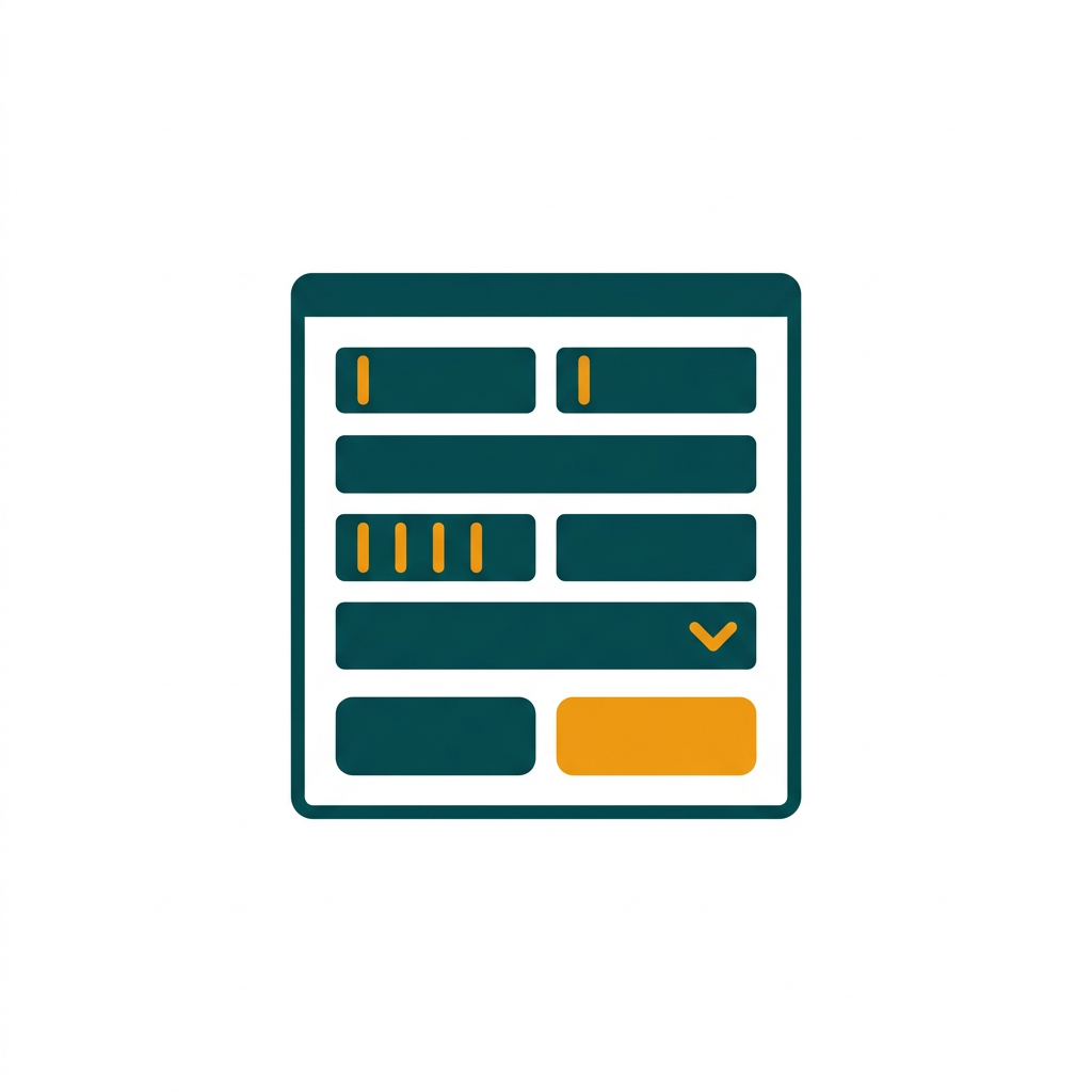 a user-friendly data entry form with input fields, buttons, and dropdown menus