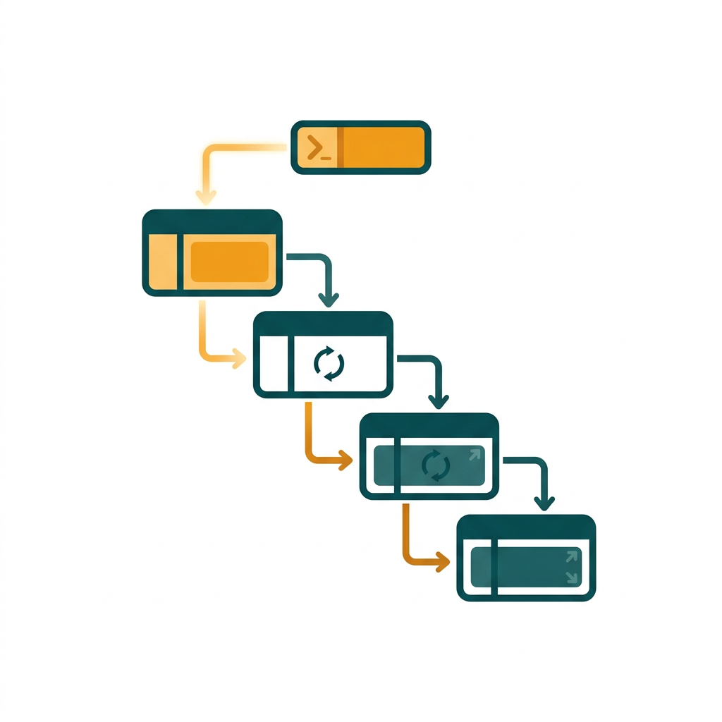 a series of cascading data cells automatically populating from a single formula entry