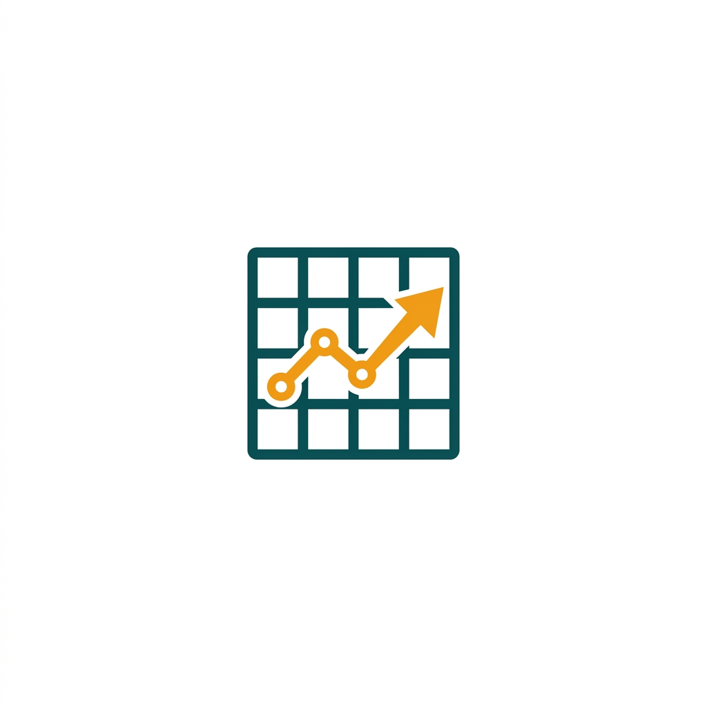 a classic spreadsheet icon with a simple chart overlay, symbolizing established reliability