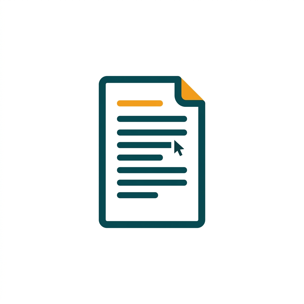 a single open word processor document page with cursor and lines of text