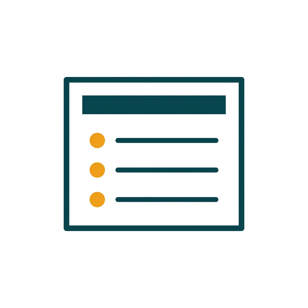 a presentation slide with a title and bullet points, minimalist design
