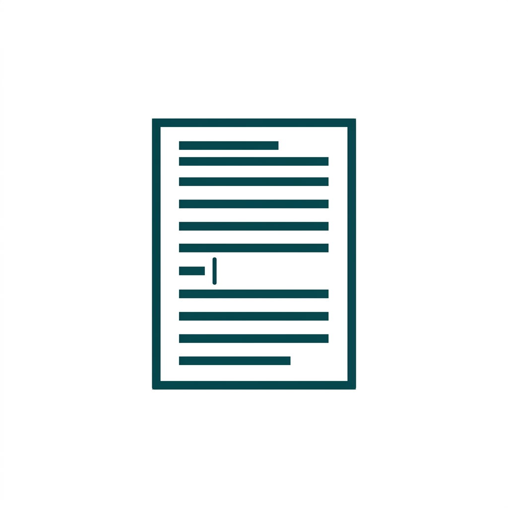 a single open word processor document page with cursor and lines of text