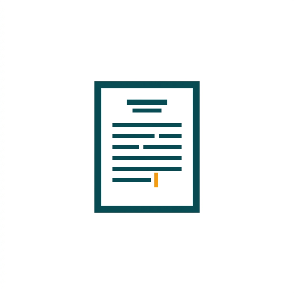 a single open word processor document page with clean typography and a blinking cursor