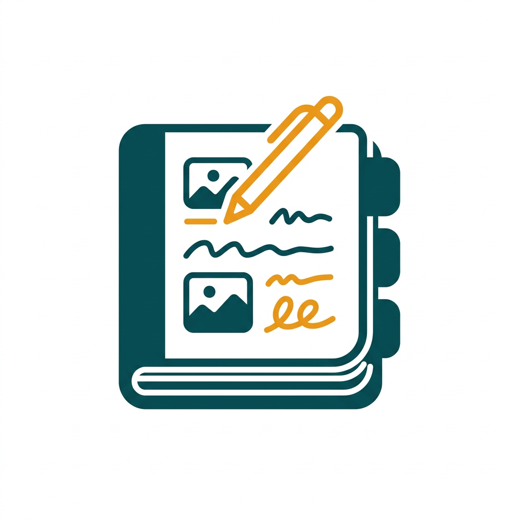 a digital notebook with multiple tabs, handwritten notes, and embedded images