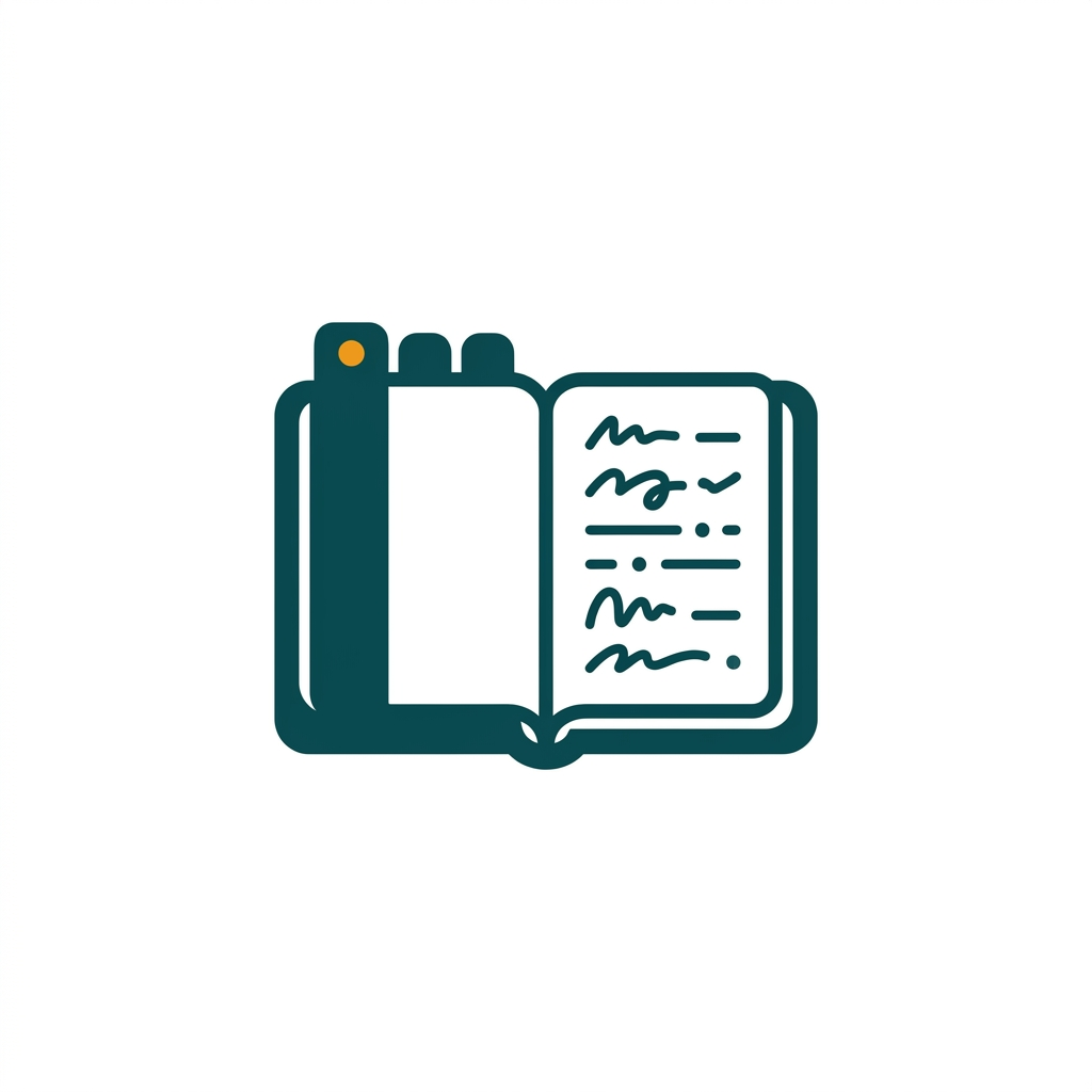 an open digital notebook with section tabs and handwritten notes