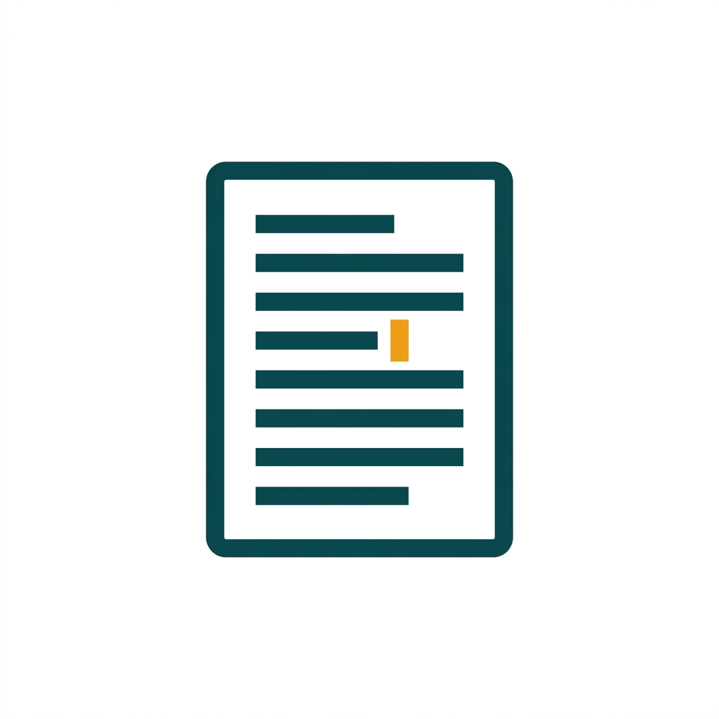 a single open word processor document page with cursor and lines of text