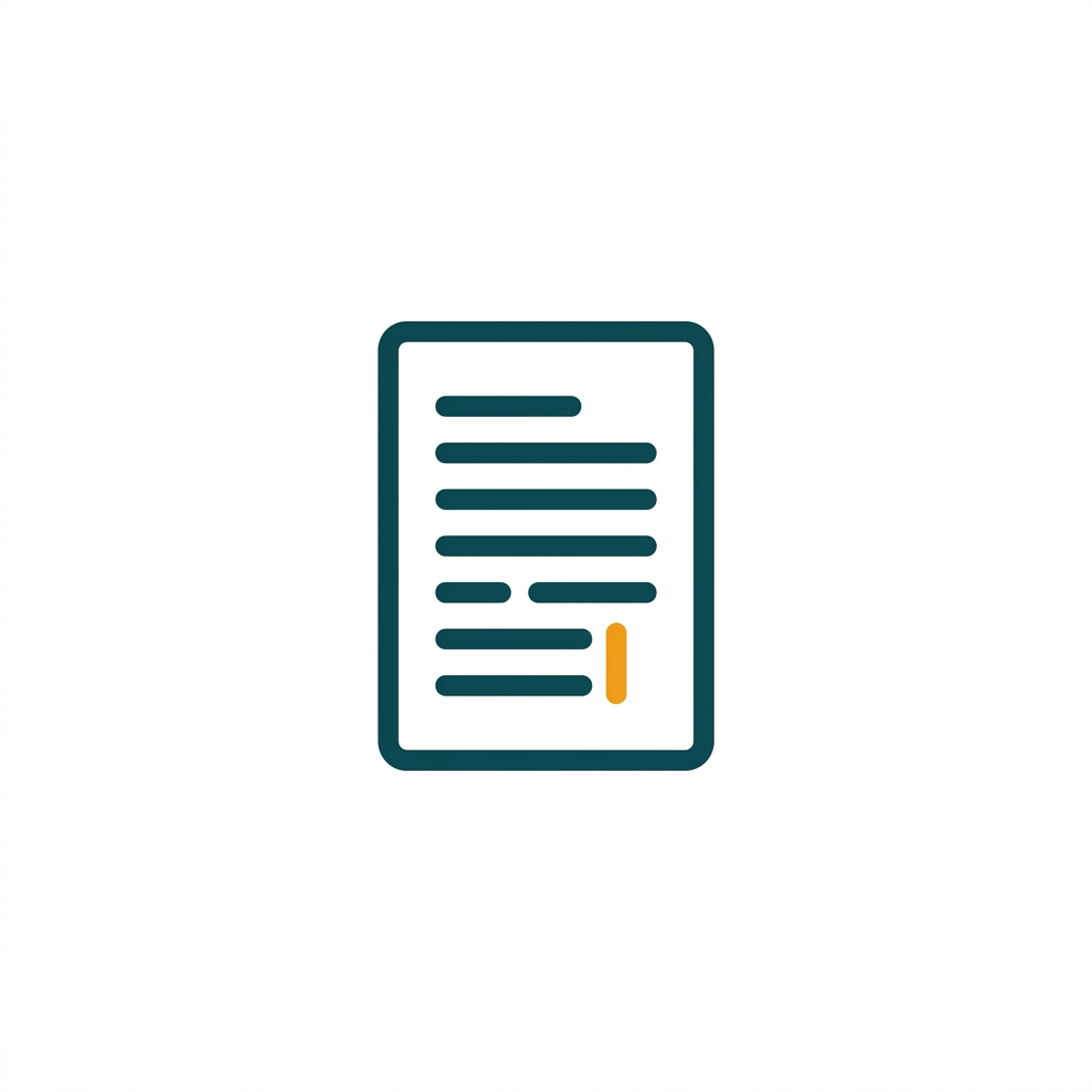 a single open word processor document page with clean typography and a blinking cursor