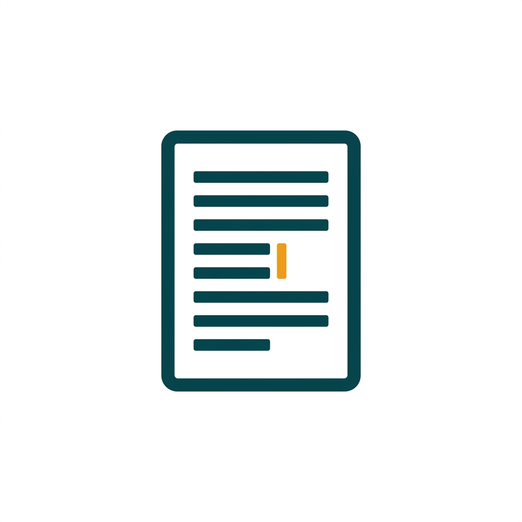 a single open word processor document page with cursor and lines of text