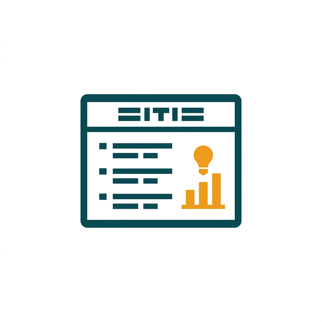 a presentation slide with a title, bullet points, and a simple graphic icon