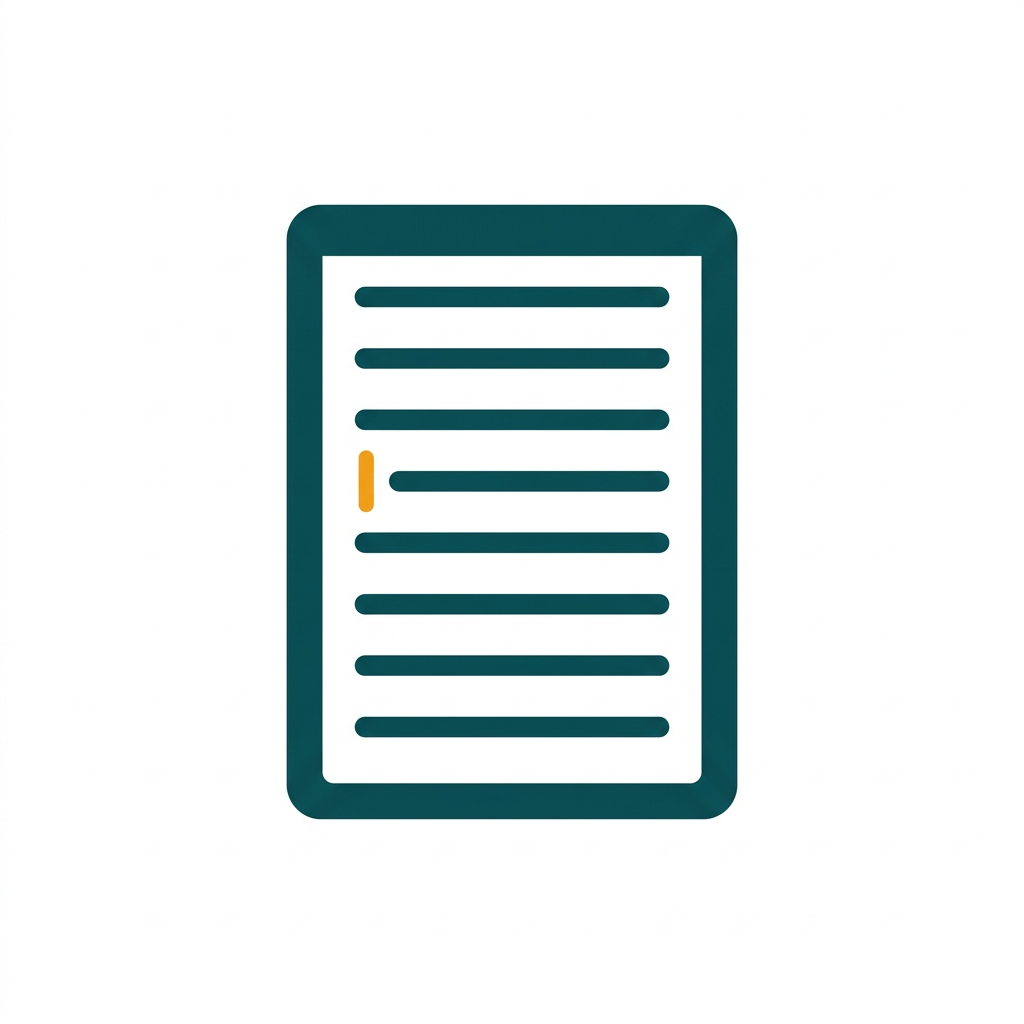 a single open word processor document page with cursor and lines of text