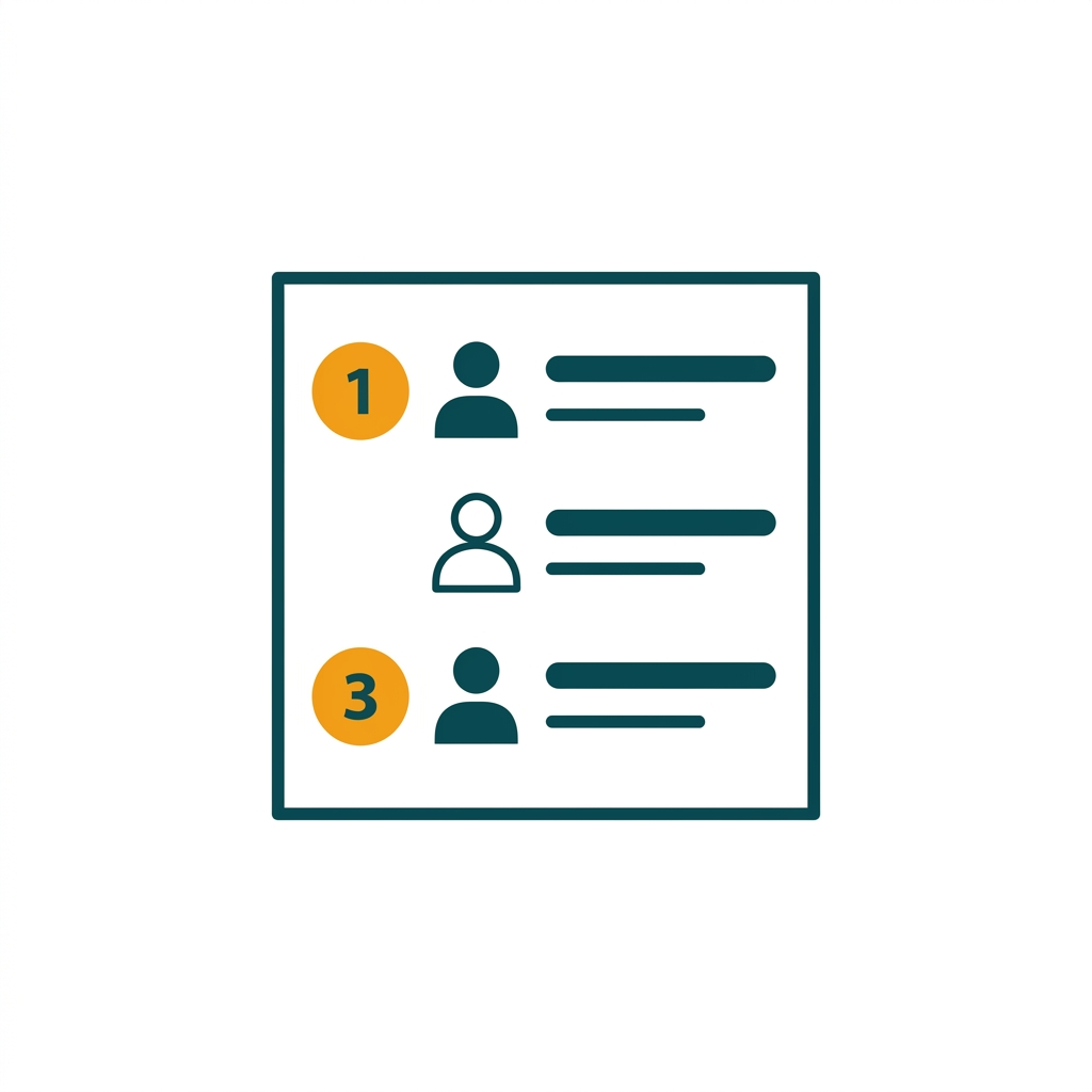 a focused view of an email inbox list with unread message indicators