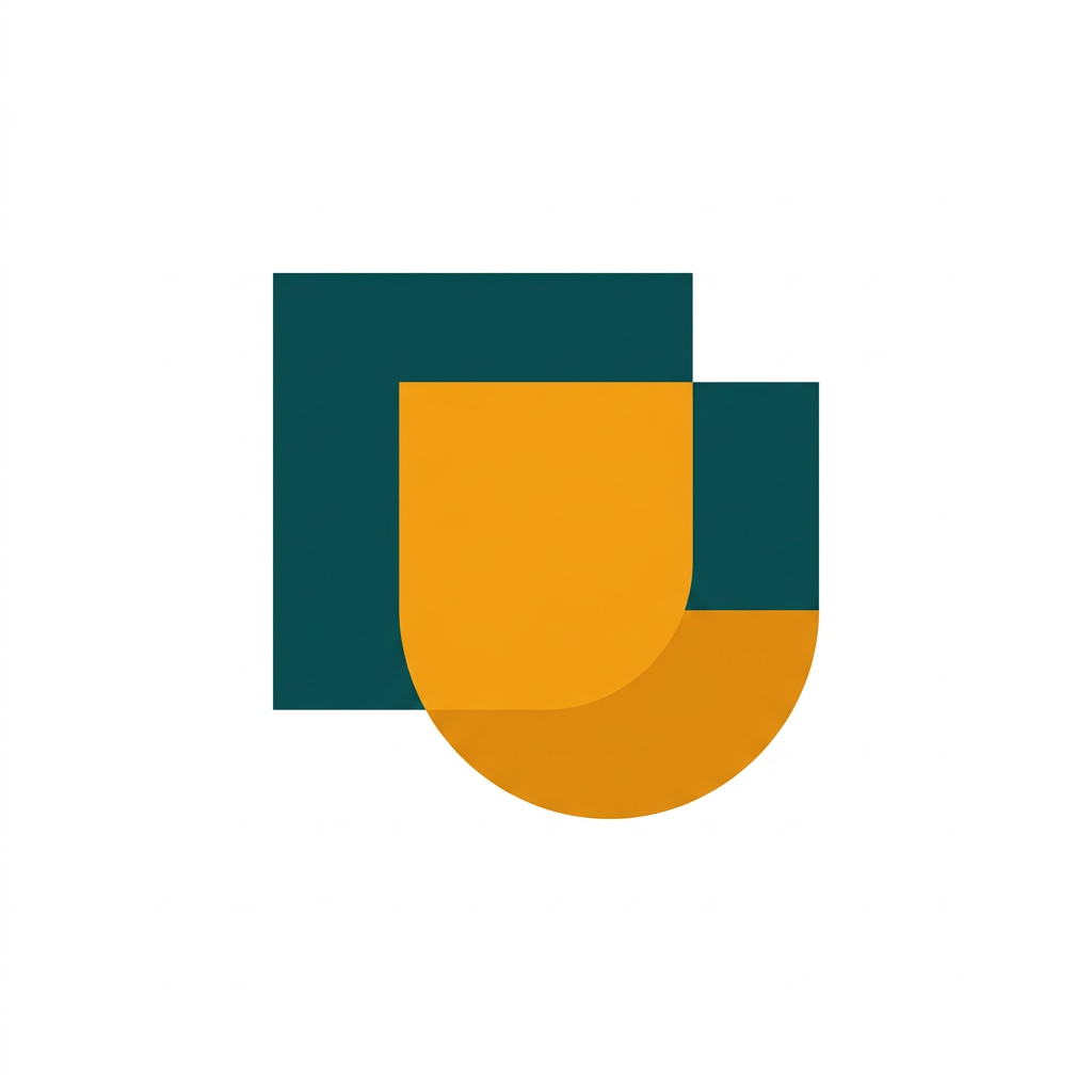 two overlapping squares, one transitioning smoothly into a circle, simple animation concept
