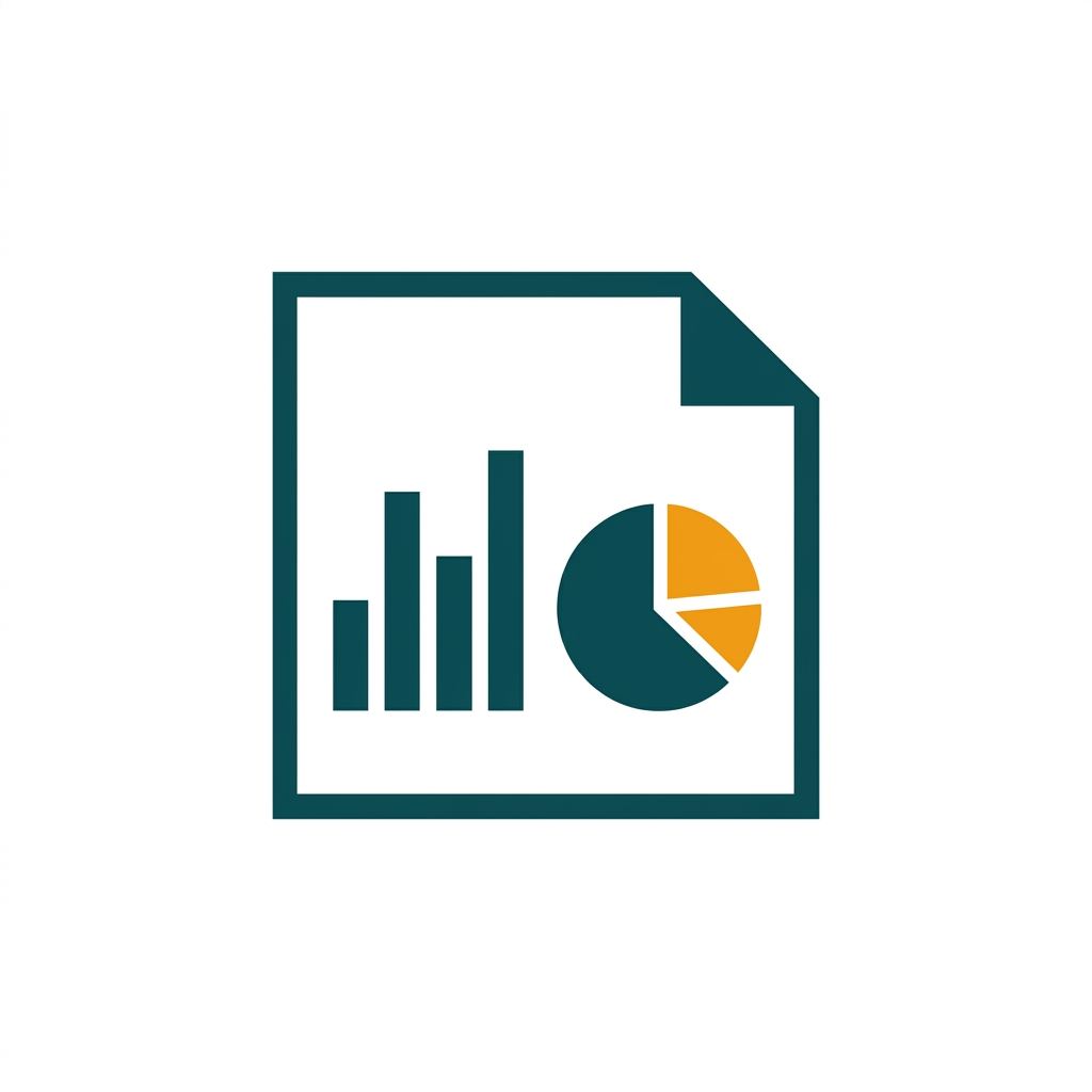 a simple bar chart and a pie chart side-by-side on a document page