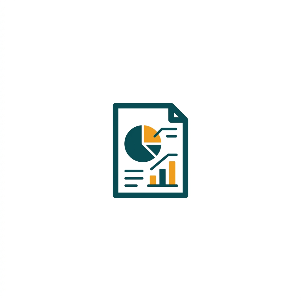 a colorful pie chart and bar graph on a document page, symbolizing data analysis