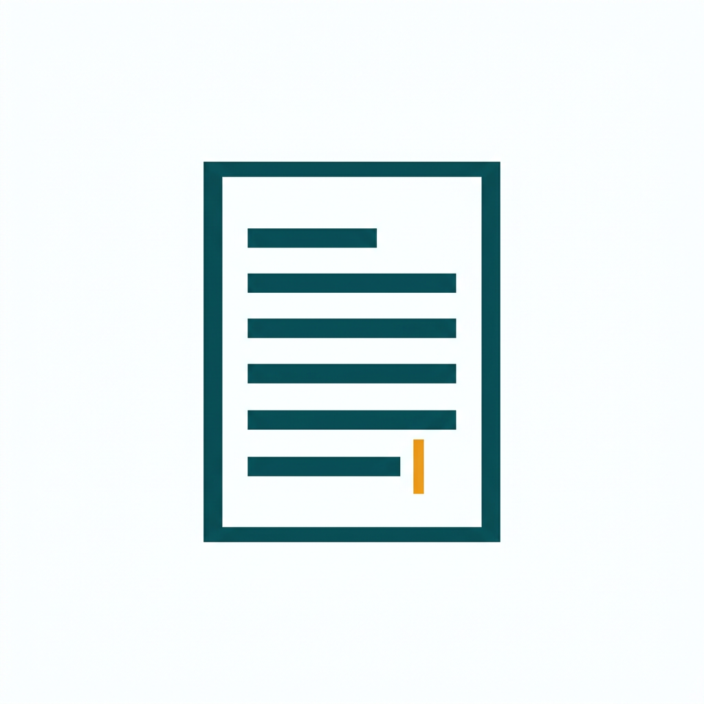a document page with clean paragraphs of text and a blinking cursor at the end