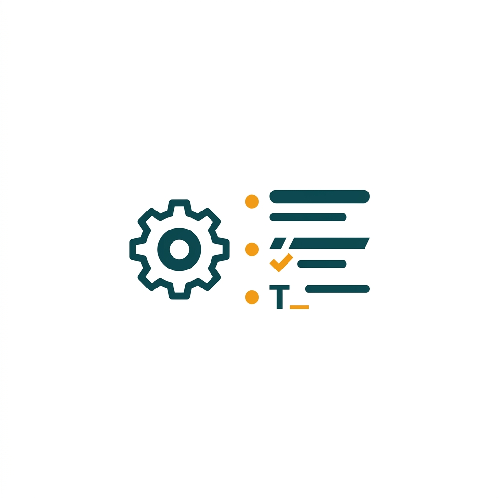 a simple settings gear icon next to a list of custom formatting rules