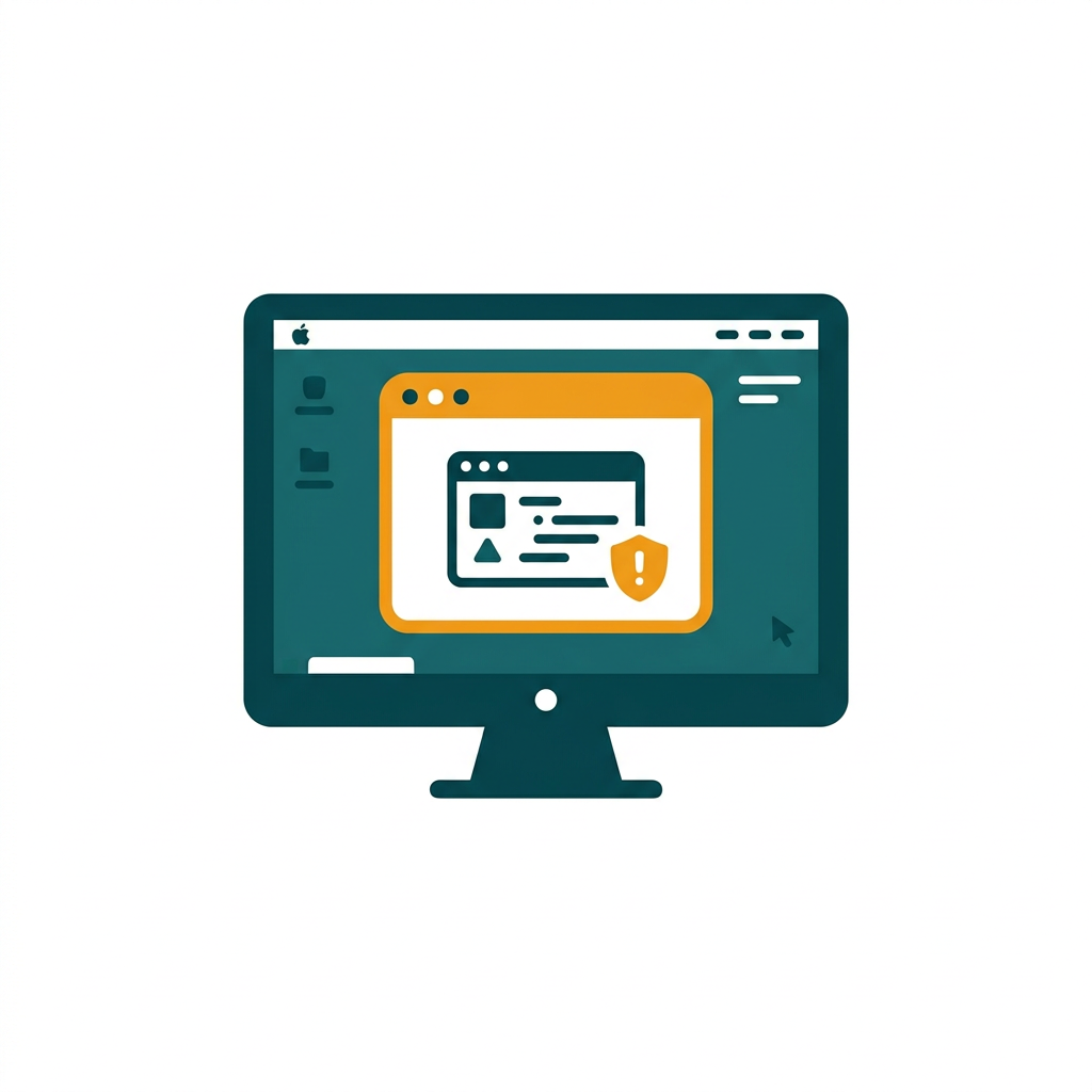 a computer screen showing a separate, isolated window running a suspicious application safely