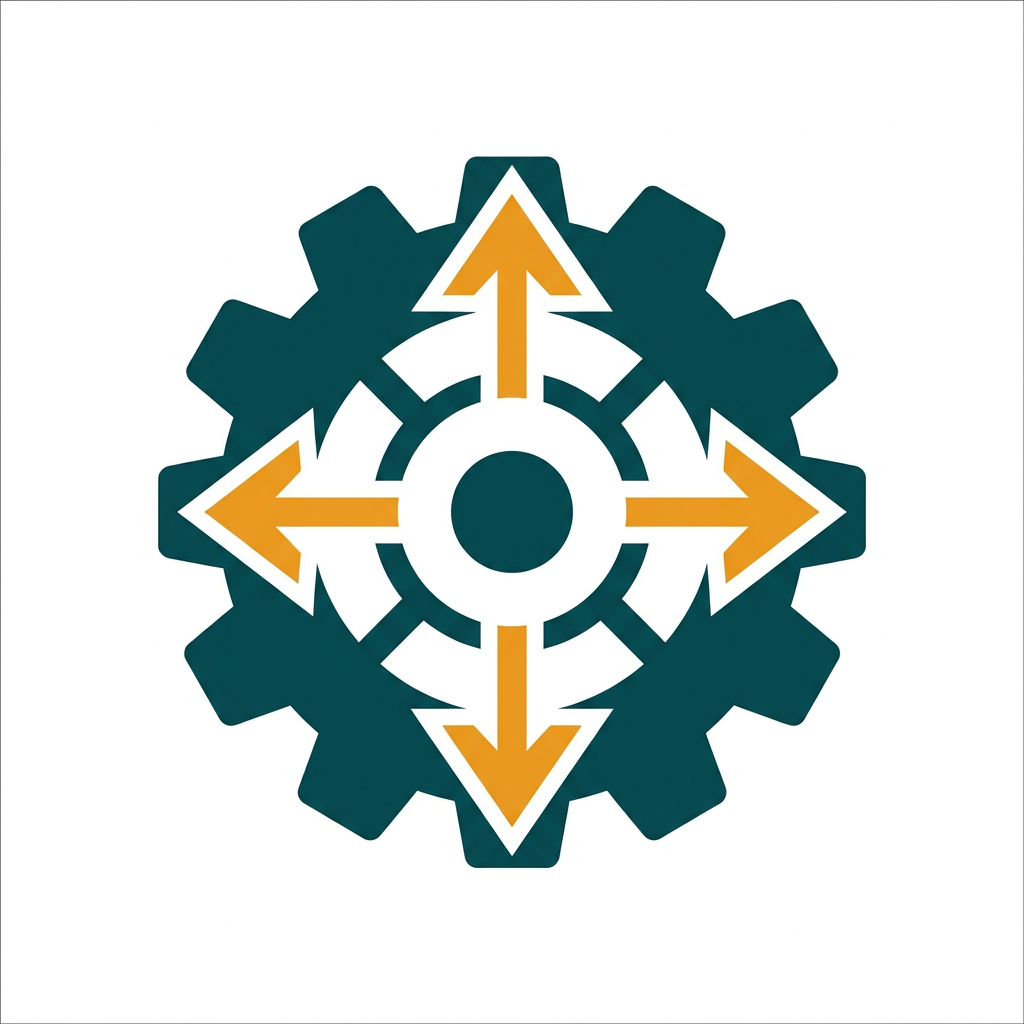 a settings gear icon with arrows pointing outwards, indicating advanced control